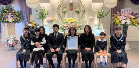 葬儀事例を頂いた、お客様の写真です。