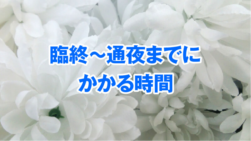臨終～通夜までにかかる時間