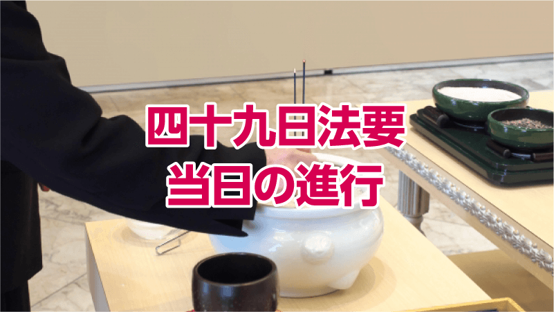 四十九日法要当日の進行