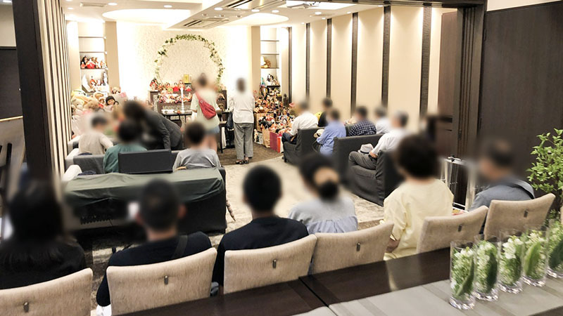 自由な家族葬 糸 八王子ふじもりホール　2023年8月27日開催のイベント写真です。