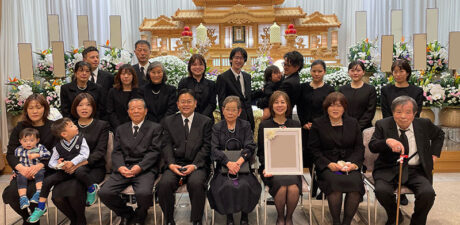 葬儀事例を頂いた、お客様の写真です。
