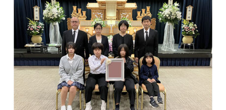 葬儀事例を頂いた、お客様の写真です。