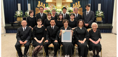 葬儀事例を頂いた、お客様の写真です。