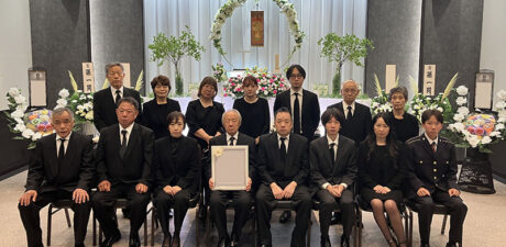 葬儀事例を頂いた、お客様の写真です。