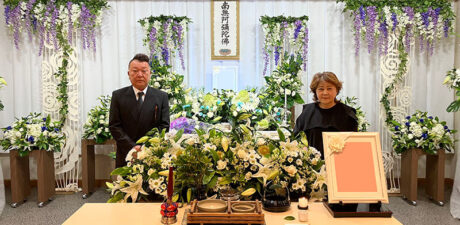 葬儀事例を頂いた、お客様の写真です。