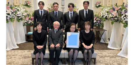 葬儀事例を頂いた、お客様の写真です。