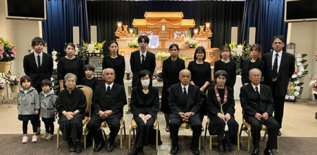 葬儀事例を頂いた、お客様の写真です。