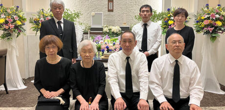 葬儀事例を頂いた、お客様の写真です。