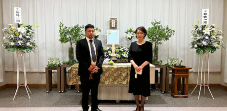 葬儀事例を頂いた、お客様の写真です。