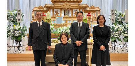 葬儀事例を頂いた、お客様の写真です。