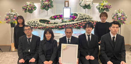 葬儀事例を頂いた、お客様の写真です。