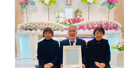 葬儀事例を頂いた、お客様の写真です。