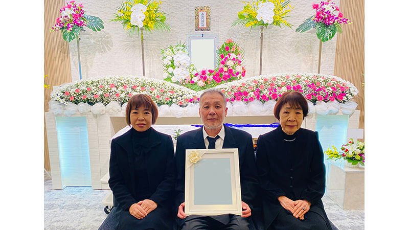 家族一同穏やかに見送る事ができ感謝しております。