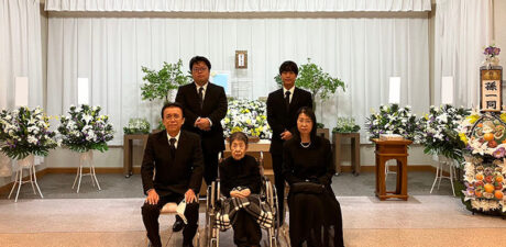 葬儀事例を頂いた、お客様の写真です。