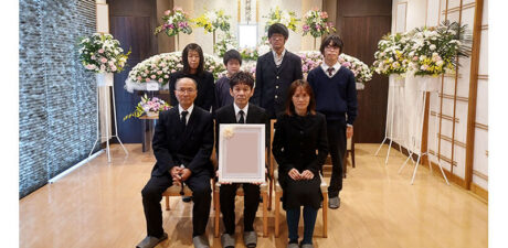葬儀事例を頂いた、お客様の写真です。