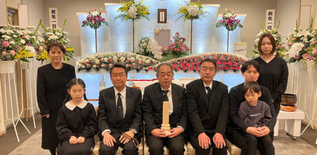 葬儀事例を頂いた、お客様の写真です。